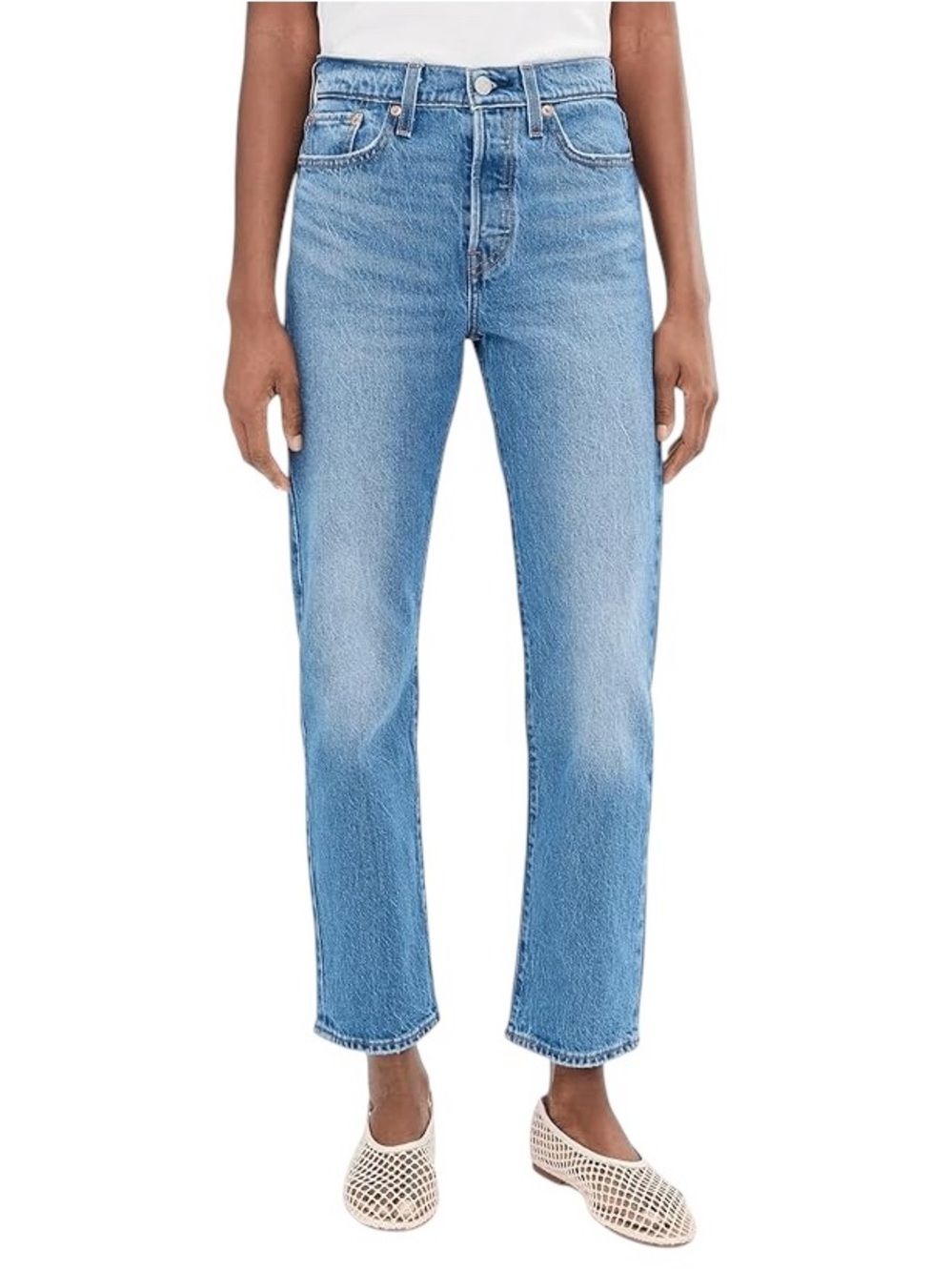 LEVI’S Premium Big E Wedgie Jeans in dance around medium wash